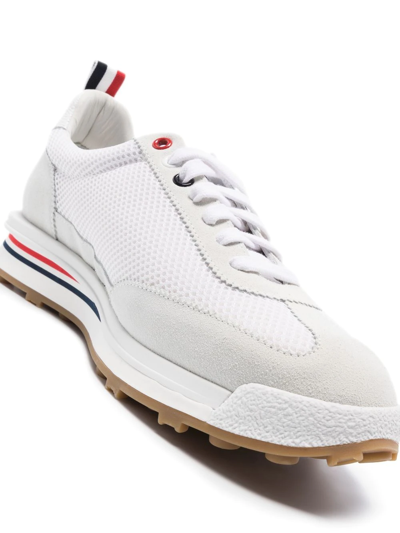 Thom Browne Low-top Panelled Sneakers In White