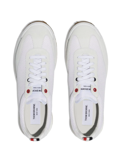 Thom Browne Low-top Panelled Sneakers In White