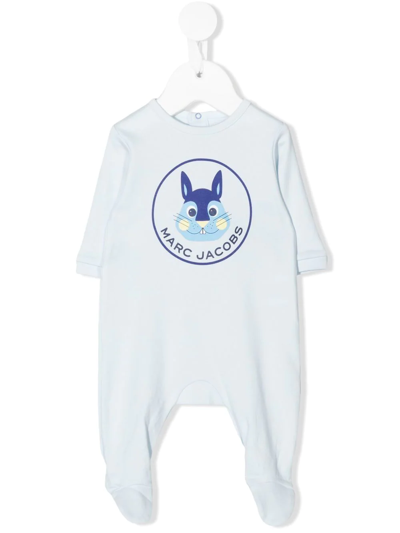 The Marc Jacobs Babies' Logo-print Cotton Pyjamas In 蓝色 | ModeSens