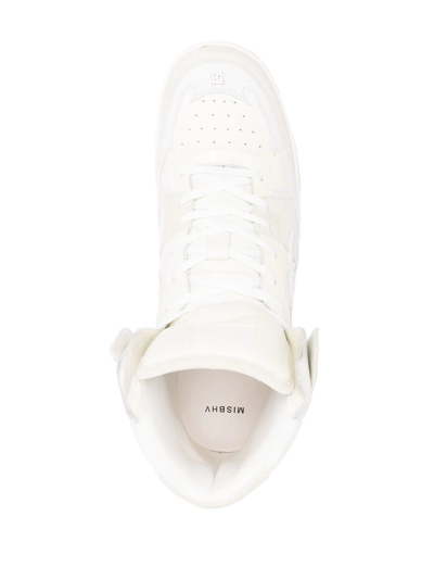 Misbhv Panelled-design Hi-top Sneakers In Metallic