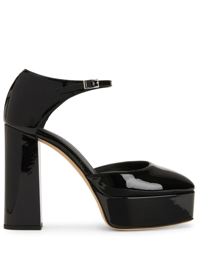 Shop Giuseppe Zanotti Bebe Patent Platform Pumps In Black