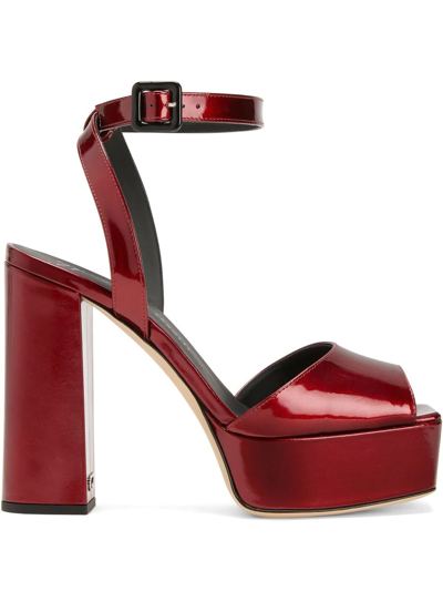 Shop Giuseppe Zanotti New Betty 120mm Sandals In Red