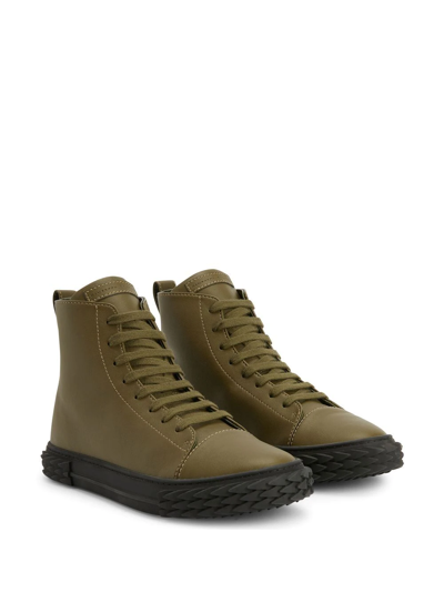 Giuseppe Zanotti Ecoblabber High-top Sneakers In Green