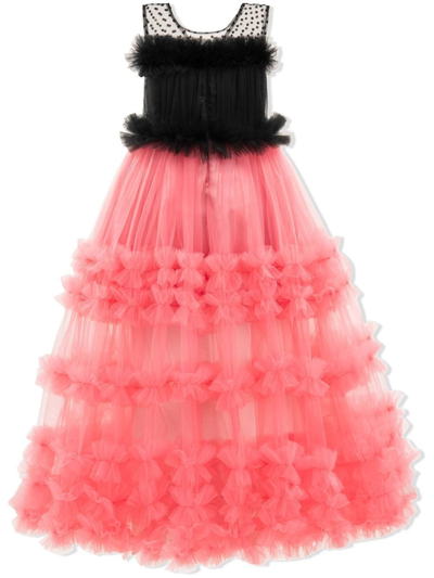 Tulleen Stacia Tulle Dress In Black