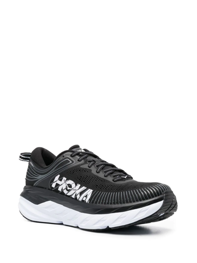 Shop Hoka One One Bondi 7 Low-top Sneakers In Black