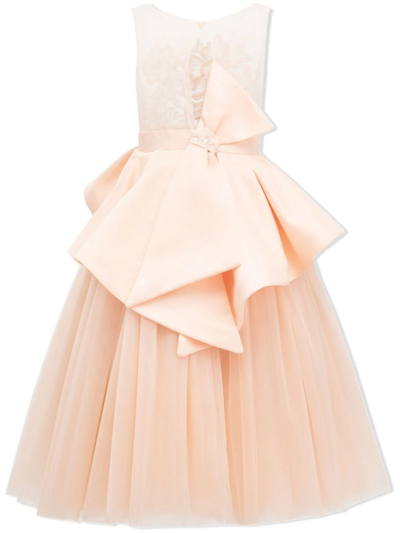Tulleen Eugenia Floral-embroidered Dress In Pink
