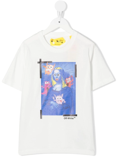 Shop Off-white Monsterlisa Short-sleeve T-shirt In 白色