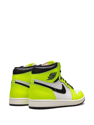 Shop Jordan Air  1 High Og "visionaire" Sneakers In Yellow