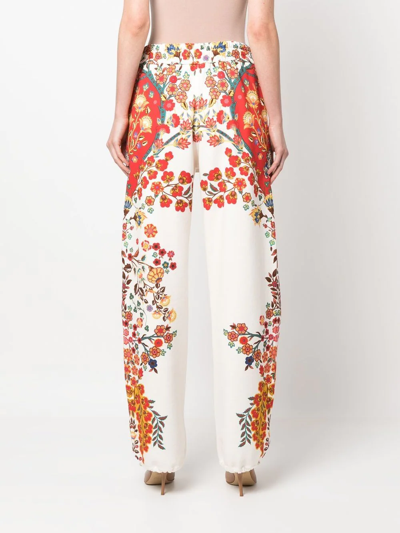 FLORAL-PRINT TRACK PANTS