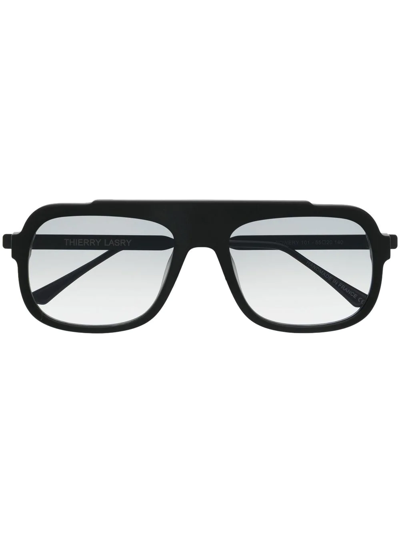 Thierry Lasry Bowery Square-frame Sunglasses In Black