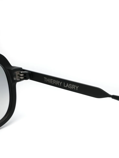 Thierry Lasry Bowery Square-frame Sunglasses In Black