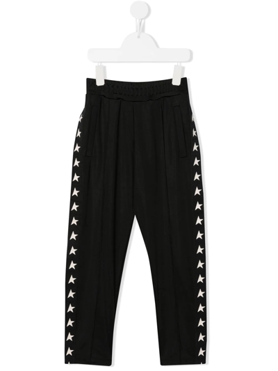 Shop Golden Goose Star-detail Track Pants In 黑色