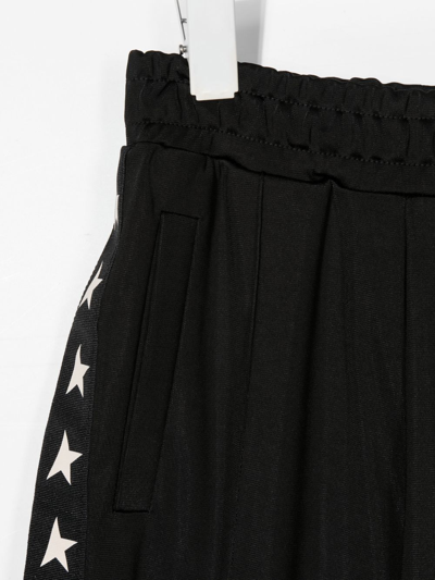 Golden Goose Star-print Straight-leg Trousers In 黑色