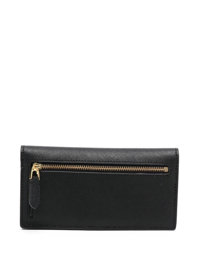 Shop Lauren Ralph Lauren Medium Slim Wallet In 黑色