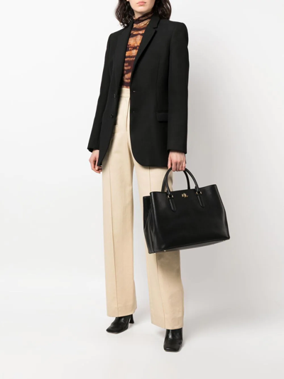 Ralph Lauren Mary Top-handle Tote In 黑色