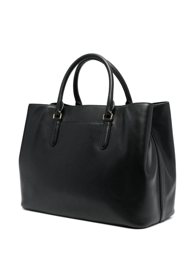 Ralph Lauren Mary Top-handle Tote In 黑色