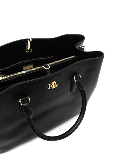 Ralph Lauren Mary Top-handle Tote In 黑色