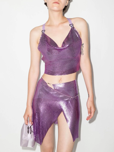 Shop Poster Girl Bambi Halterneck Top In 紫色