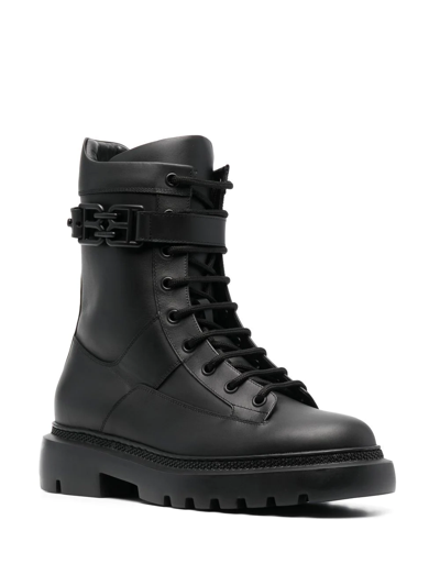 Bally Lace-up Ankle Boots In 黑色