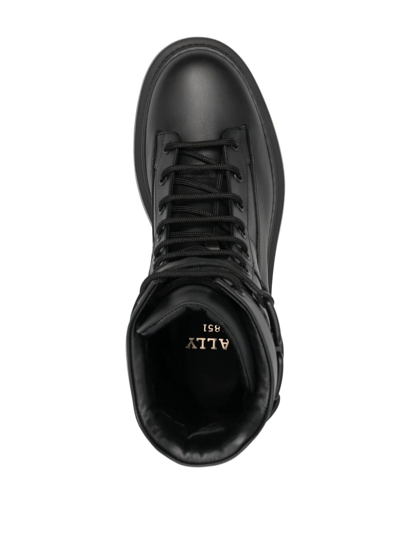 Bally Lace-up Ankle Boots In 黑色