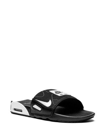 Shop Nike Air Max 90 Slides In 黑色