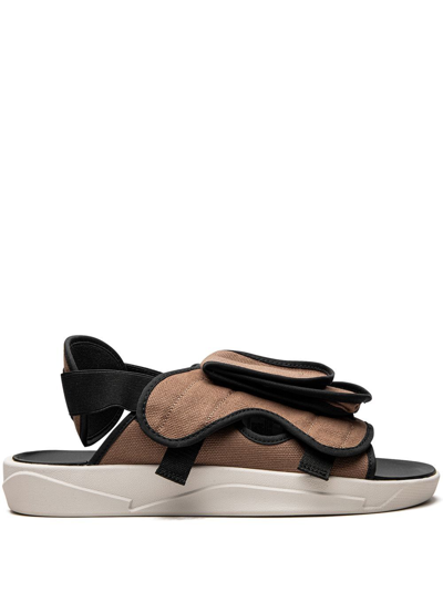 Shop Jordan Ls Slides In Brown