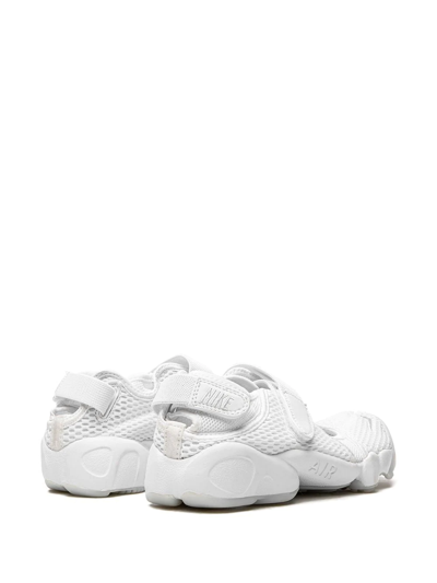 Shop Nike Air Rift Touch-strap Sneakers In 白色