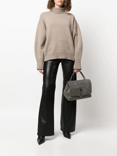 Zanellato Calf-leather Satchel-bag In 灰色