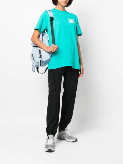 Sporty And Rich Logo-print Short-sleeve T-shirt In 绿色