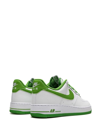 Nike Air Force 1 '07 Sneakers In White And Green In White