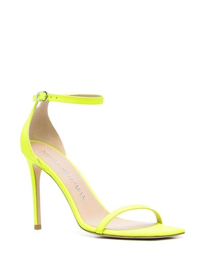 Stuart Weitzman Nudistsong Open-toe Sandals In 黄色