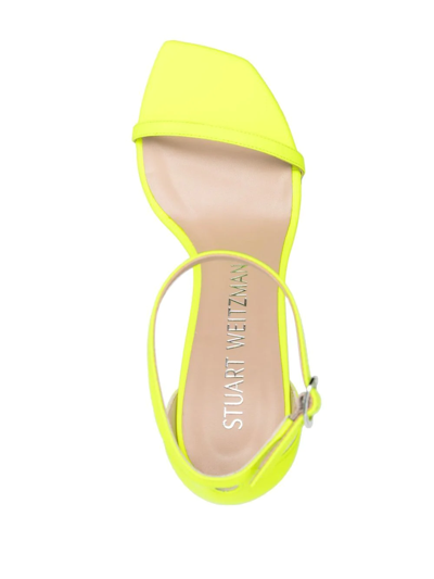 Stuart Weitzman Nudistsong Open-toe Sandals In 黄色