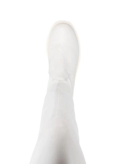 Stuart Weitzman Lowland Thigh-length Boots In 白色