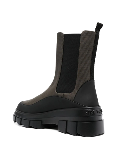 Shop Stuart Weitzman Ankle-length Chelsea Boots In 绿色