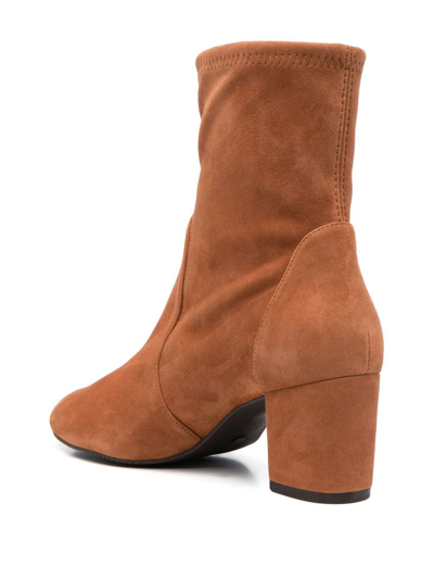 Stuart Weitzman Yuliana 70mm Ankle Boots In 褐色
