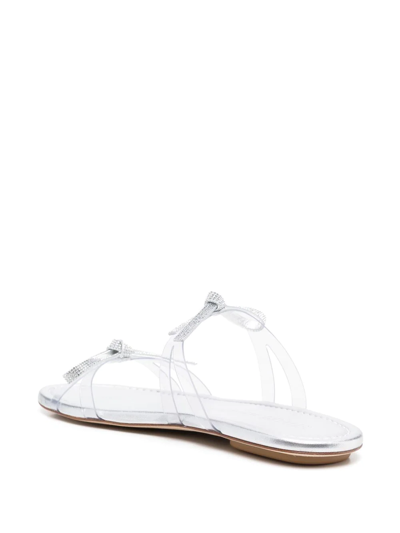 Stuart Weitzman Sw Bow Slides In 白色