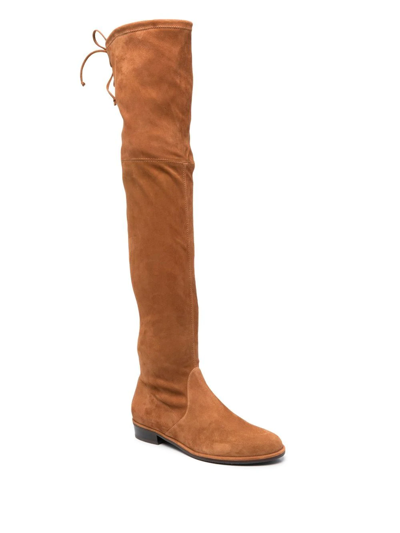 Stuart Weitzman Lowland Thigh-length Boots In 褐色