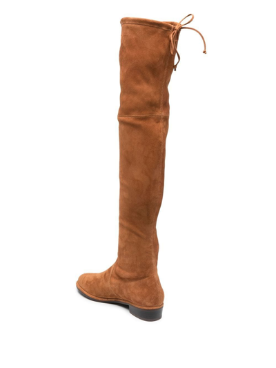 Stuart Weitzman Lowland Thigh-length Boots In 褐色