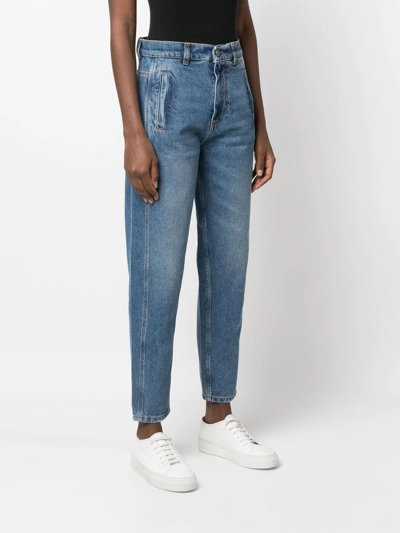 Shop Twinset Straight-leg Jeans In 蓝色