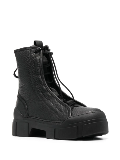 Shop Vic Matie 40mm Leather Ankle Boots In 黑色