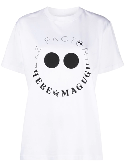 Shop Az Factory X Thebe Magugu Logo-print T-shirt In 白色