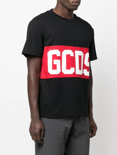 Shop Gcds Band Logo-print T-shirt In 黑色