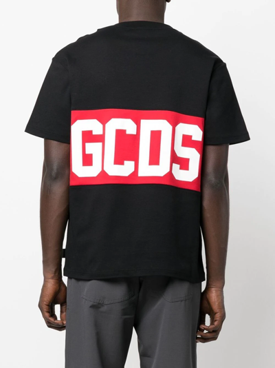 Shop Gcds Band Logo-print T-shirt In 黑色