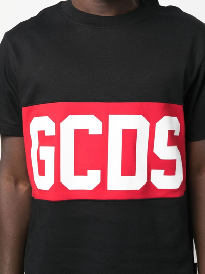 Shop Gcds Band Logo-print T-shirt In 黑色