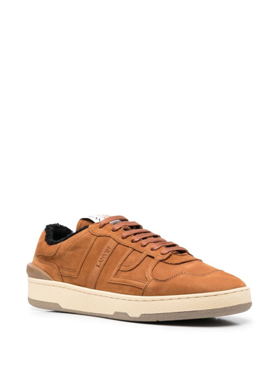Shop Lanvin Clay Low-top Sneakers In 褐色
