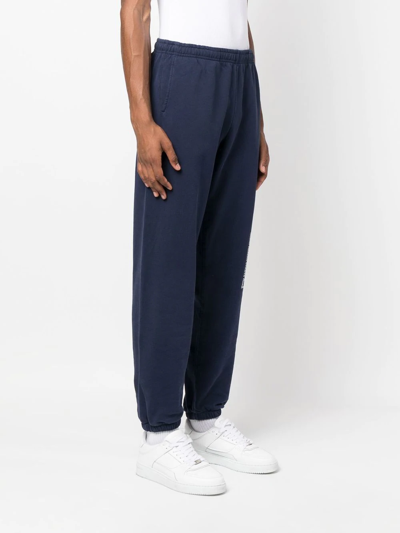 Sporty And Rich Logo-print Detail Track Pants In 蓝色