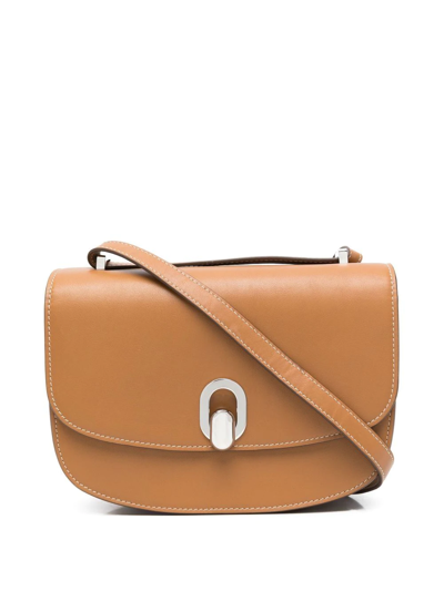 Savette Tondo Leather Shoulder Bag In 中性色 | ModeSens