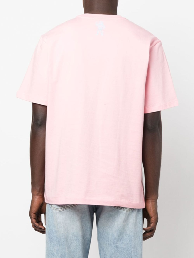 Shop Billionaire Boys Club Cotton Short-sleeve T-shirt In 粉色