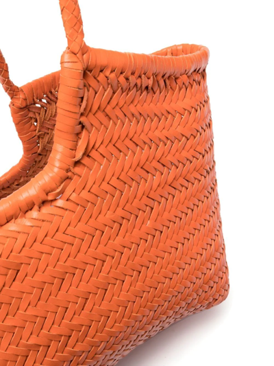 Dragon Diffusion Interwoven-design Tote Bag In 橘色