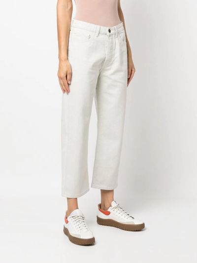 STRAIGHT-LEG CROPPED JEANS